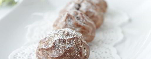 Шаг 7: шоколадных профитролей с маскарпоне