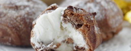 Шаг 8: шоколадных профитролей с маскарпоне