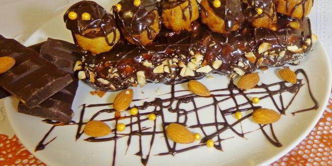 Рецепт эклера праздничного