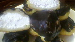 Рецепт Эклеров с бананово-йогуртовым кремом