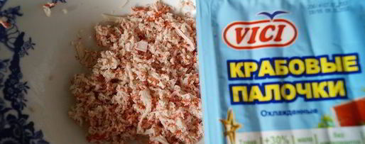 Шаг 6: эклеров с крабовой начинкой