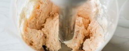 Шаг 12: эклеров с креветочным кремом и тартаром из хурмы