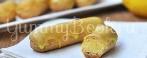 Шаг 18: эклеров с лимонным кремом