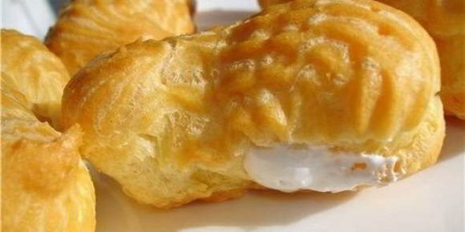 Рецепт эклеров с заварным белковым кремом