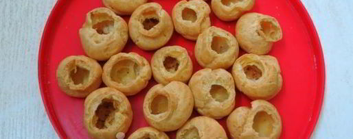 Шаг 13: закусочных профитролей с лососем