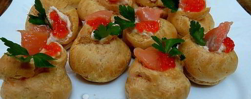 Шаг 15: закусочных профитролей с лососем