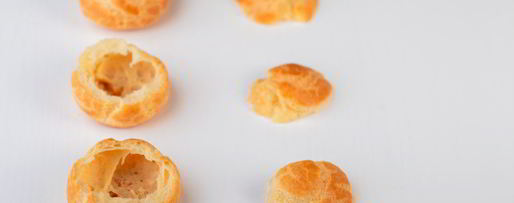 Шаг 6: закусочных профитролей с салатом из креветок и крабовых палочек