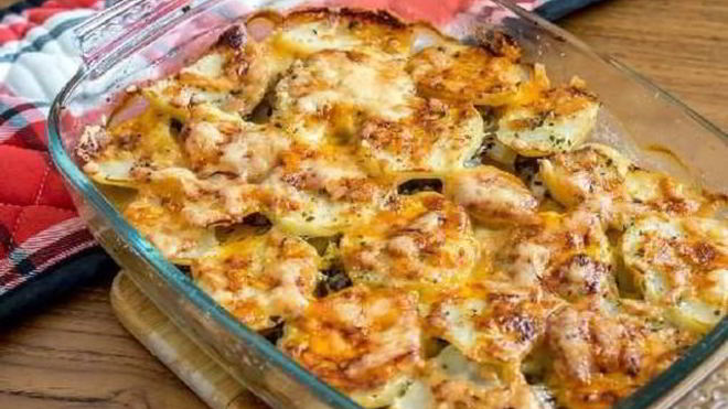 Рецепт Деревенской запеканки из картофеля с овощами