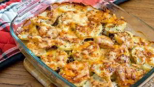 Рецепт Деревенской запеканки из картофеля с овощами
