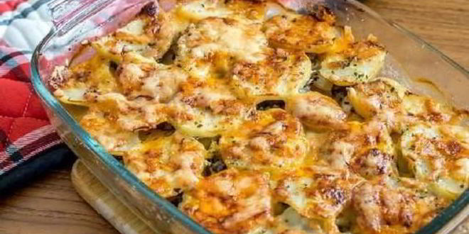 Рецепт деревенской запеканки из картофеля с овощами
