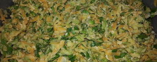 Шаг 4: кабачкова-тыквенной запеканка с зеленью и овсяными хлопьями