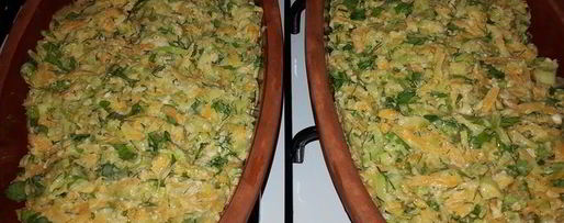 Шаг 6: кабачкова-тыквенной запеканка с зеленью и овсяными хлопьями