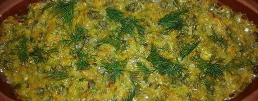 Шаг 7: кабачкова-тыквенной запеканка с зеленью и овсяными хлопьями