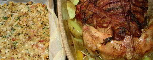 Шаг 8: курицы с короной из панчетты