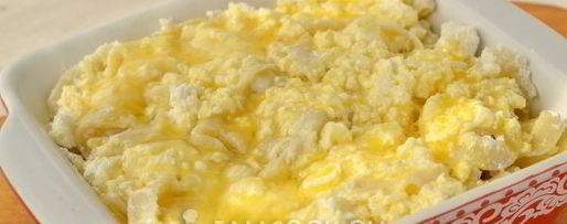 Шаг 5: лапшевника с творогом