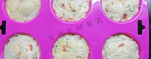 Шаг 3: мини-запеканок из куриного филе с творогом