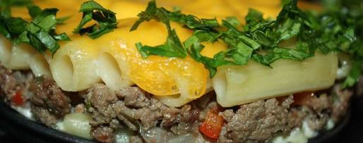 Шаг 9: мясной запеканки под сырной шубкой