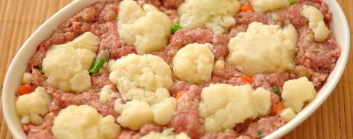 Шаг 2: мясной запеканки с цветной капустой