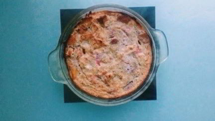 Рецепт очень фруктовой запеканки