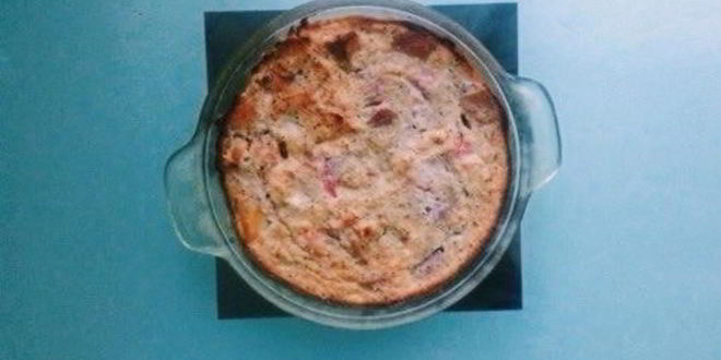 Рецепт очень фруктовой запеканки