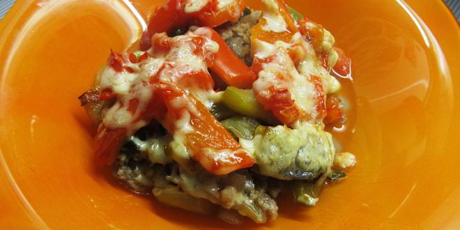 Рецепт овощной запеканки с фаршем