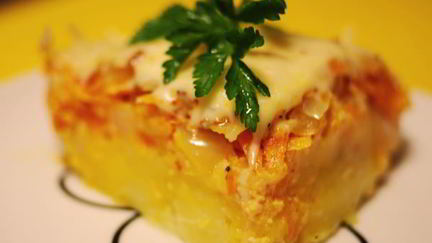 Рецепт Овощной запеканки с семгой