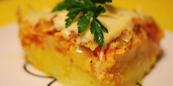 Рецепт овощной запеканки с семгой