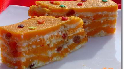 Рецепт Творожной запеканки диетической в духовке с тыквой