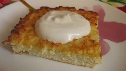 Рецепт Творожной запеканки с кукурузной мукой