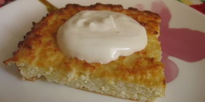 Рецепт творожной запеканки с кукурузной мукой