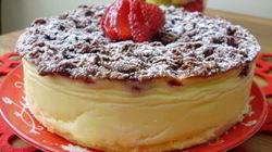 Рецепт Творожной запеканки с тертым тестом и ягодами