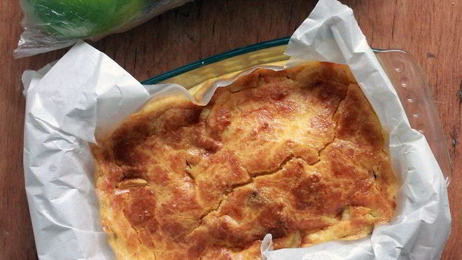 Рецепт Творожной запеканки с яблоком и корицей