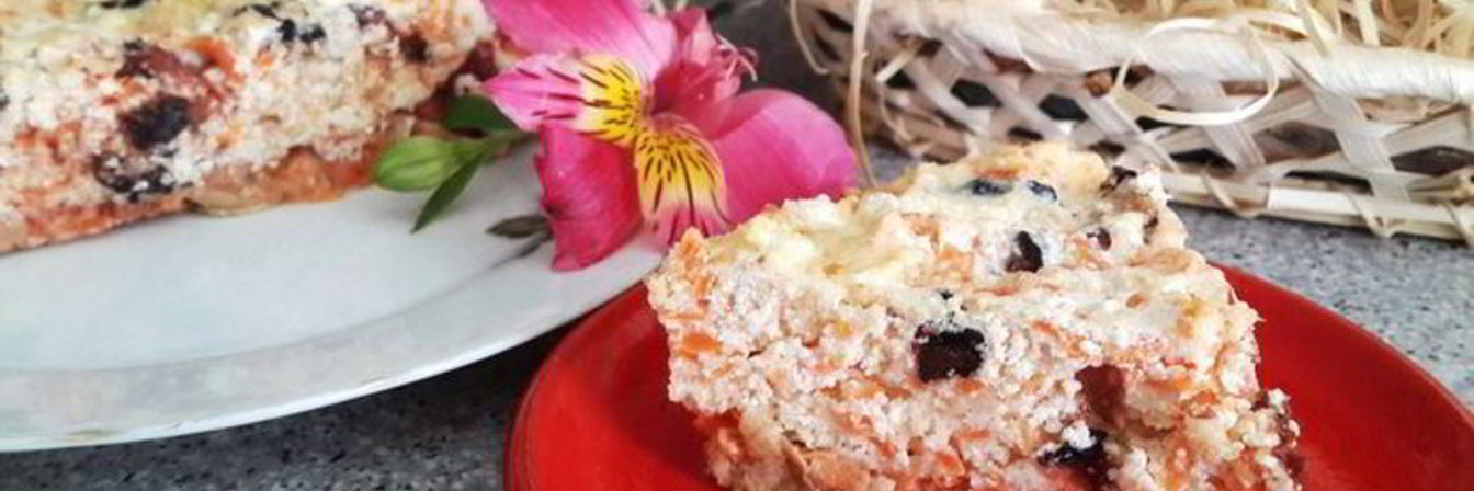 Рецепт Творожно-морковной запеканка с черносливом