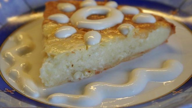 Рецепт Творожно ванильная запеканка с манкой в духовке