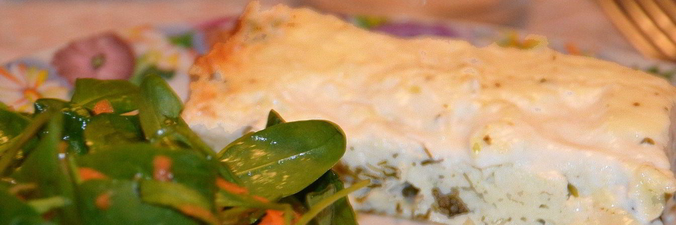 Рецепт Закусочной запеканки с зеленью и чесноком