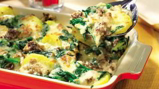 Рецепт Запеканки из фарша и шпината