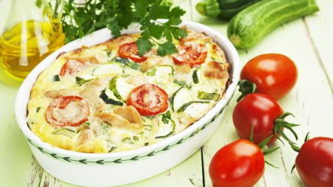 Рецепт Запеканки из кабачков с помидорами под сыром