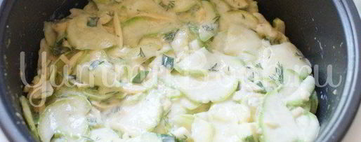 Шаг 3: запеканки из кабачков в мультиварке