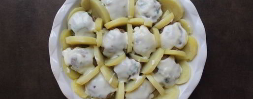 Шаг 3: запеканки из картофеля с мясными шариками