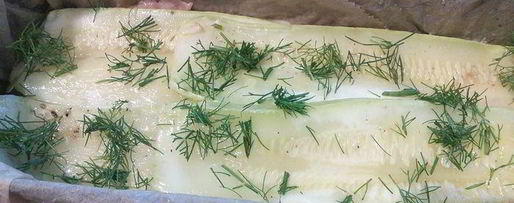 Шаг 12: запеканки из лосося с кабачком и пореем