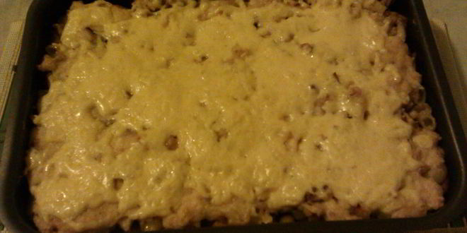Рецепт запеканки из макарон с курицей