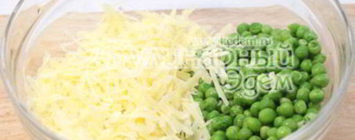 Шаг 1: запеканки из макарон с сыром и зеленым горошком