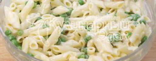 Шаг 3: запеканки из макарон с сыром и зеленым горошком