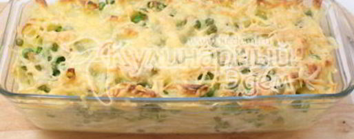 Шаг 5: запеканки из макарон с сыром и зеленым горошком