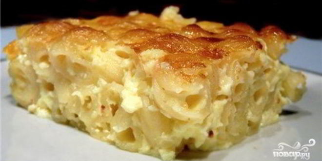 Рецепт запеканки из макарон в мультиварке