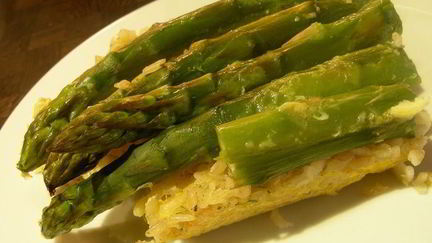 Рецепт Запеканки из риса и спаржи