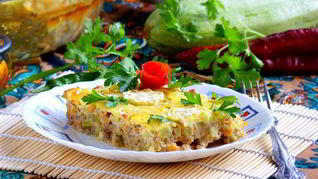 Рецепт Запеканки кабачковой с мясом