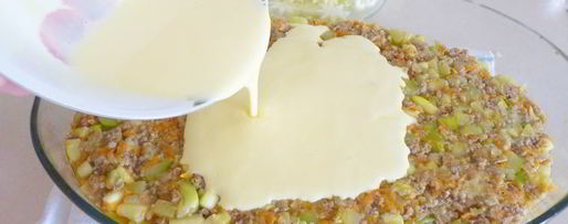 Шаг 3: запеканки кабачковой с мясом