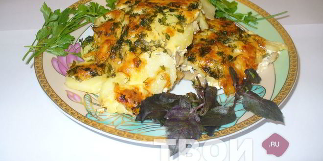 Рецепт запеканки картофельной с грибами