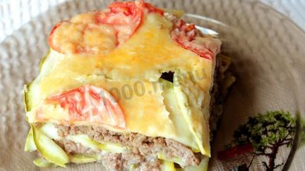 Рецепт Запеканки с фаршем и помидорами в мультиварке